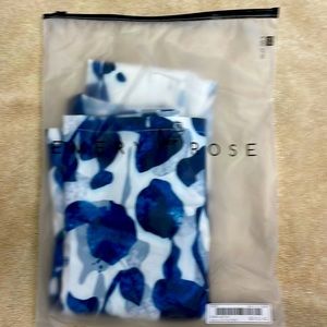 Emery Rose blue& white polyester swing dress